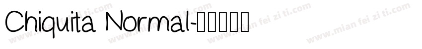 Chiquita Normal字体转换